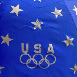 USA Olympics Umbrella Stars Gold Blue